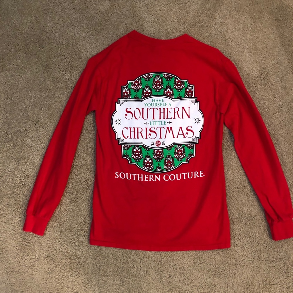 Southern Couture Long Sleeve Christmas T-shirt